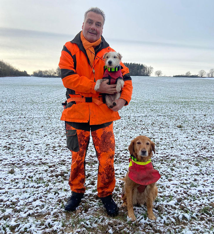 Neuigkeiten 2025 - Drückjagd der Saison 2024 / 2025, mit Timea und Tyra am 04.01.2025